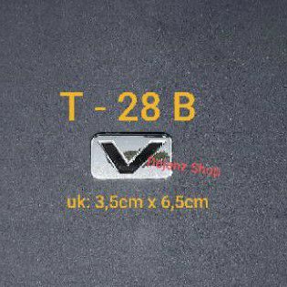 T-28B. Emblem - Stiker - Sticker - Logo - Lambang - Tulisan V Innova .Chrome