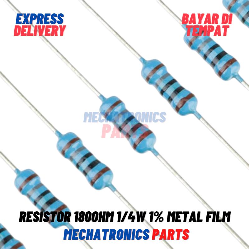 [PAS-9438] 10X RESISTOR 180OHM 1/4W 1% METAL FILM