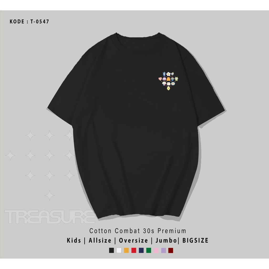 KAOS / T-SHIRT TRUZ DIAMONOD MIDDLE BEST SLEER / REAL PICTURE / TREASURE KPOP