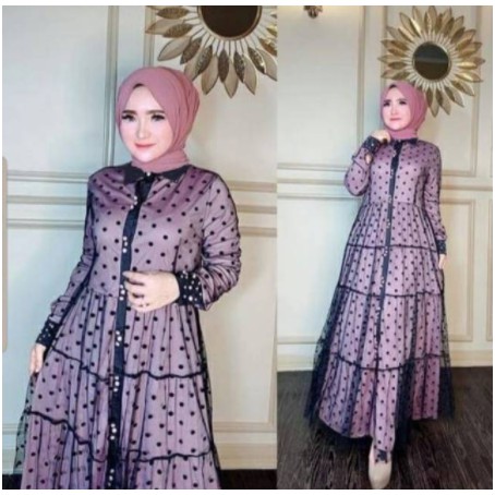 Maxy Gandy Baju Gamis Muslim Terbaru 2020 2021 Model Baju Pesta Wanita kekinian