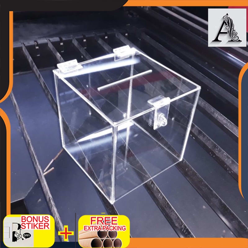 

Terlaris Acrylic kotak amal/ kotak saran akrilik