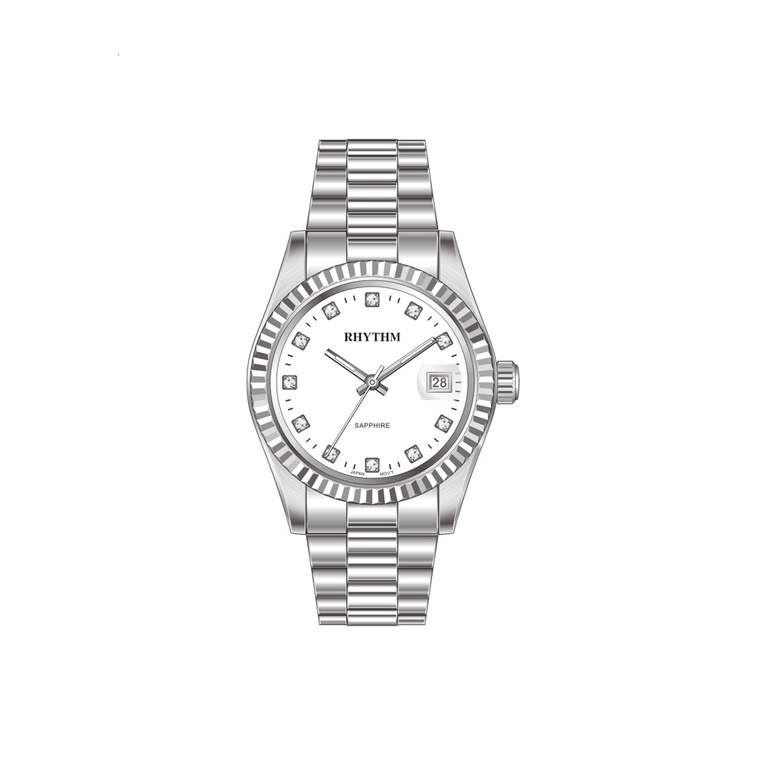 Rhythm RQ1609S Jam Tangan Pria Stainless Steel