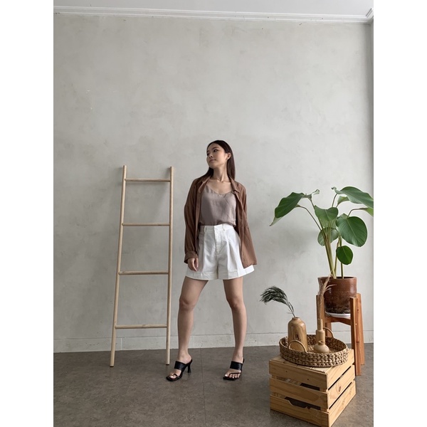 faith set outer top-coklat