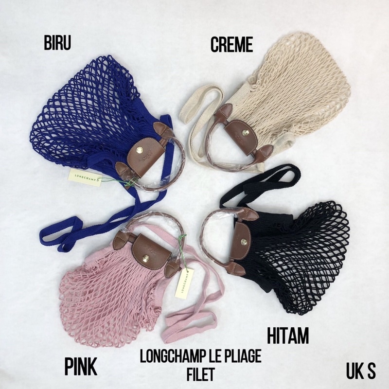 TAS ECC LC Le Pliage Filet / Pilet ukuran S Mirror - Tas rajut jaring wanita