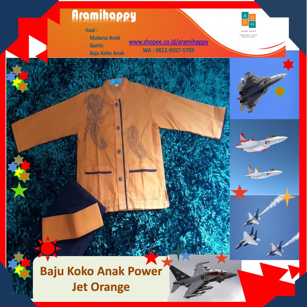 Koko Anak Power Jet Orange