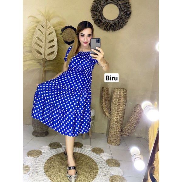 Terbaru/ Daster Serut Kotak Susun Rempel / Rayon Tebal / Batik Pekalongan