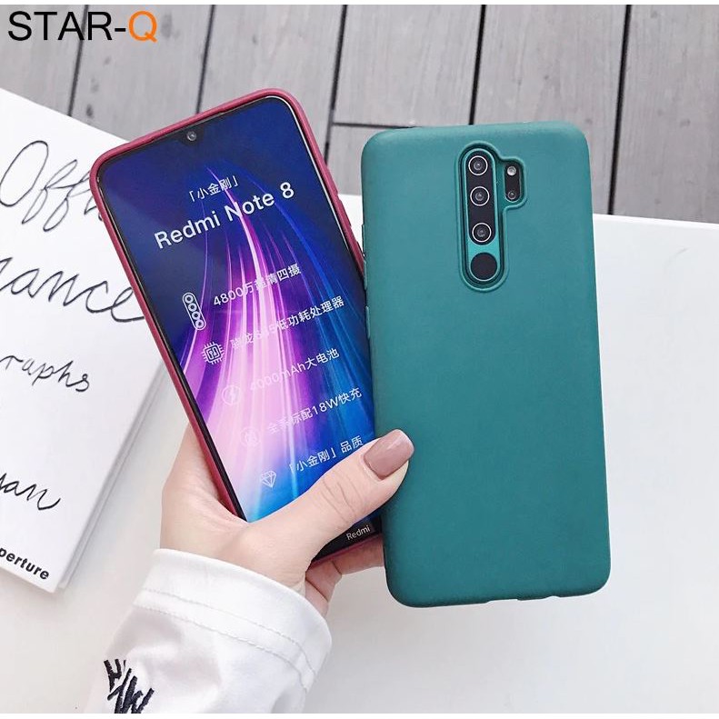 Redmi 9 9A 9C 9T 10 Xiaomi Macaroon Candy Case Soft Silikon Polos-#5 Hijau Tua