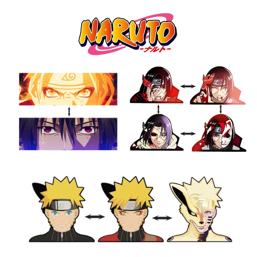 Sticker Lenticular/3D Motion/Moving Sticker - Naruto