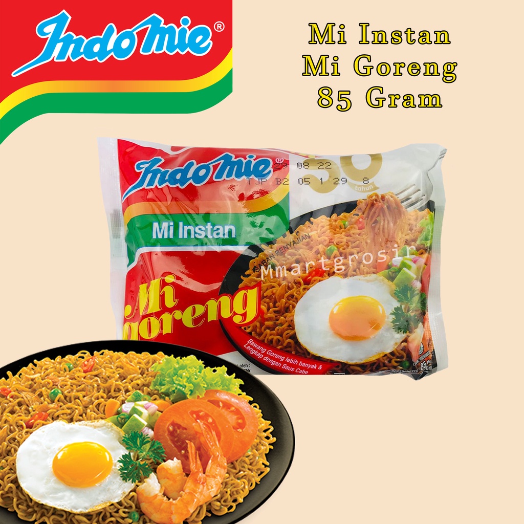 Indomie / goreng / Mie instan / Mie goreng instas/ 85 g