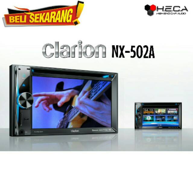 Head Unit Double Din CLARION NX-502A Best Quality [ORIGINAL dan BERGARANSI RESMI]