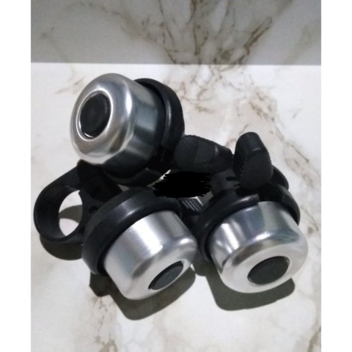 Bel Sepeda sekali tekan 2x kring kring ting ting alloy silver