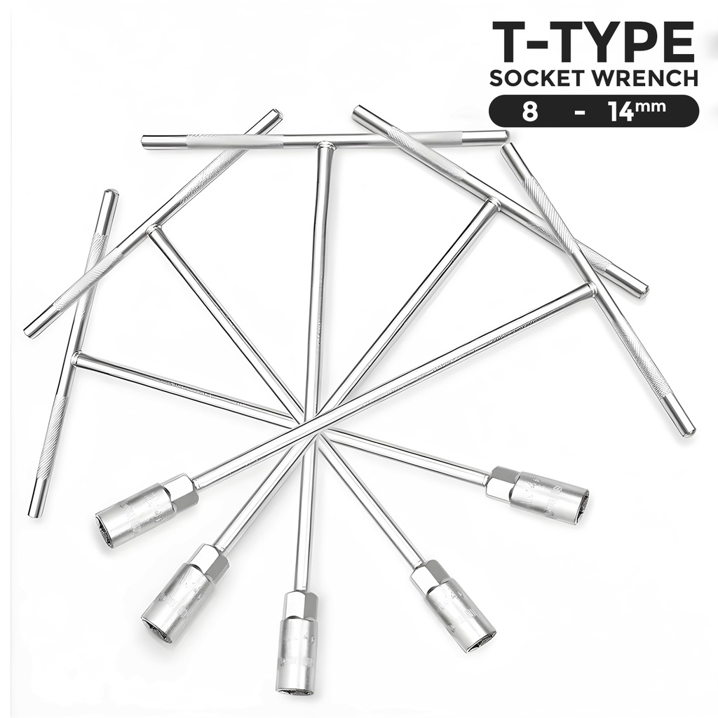 Allefix T-Type Socket Hitam kunci socket 6532