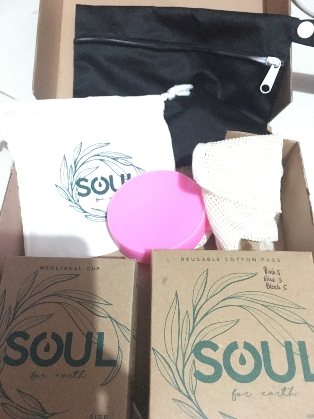 Cotton Pad Mesh Laundry Bag Soul  / Tempat Reusable Cotton Pads / Laundry Bag / Tas Jaring