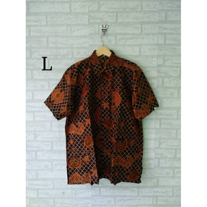 Hem kemeja batik pria jumbo/ kemeja kerja/ seragam kerja