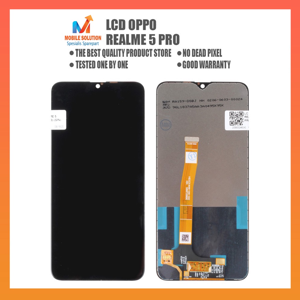 Grosir LCD Realme 5 Pro ORIGINAL 100% Fullset Touchscreen - Parts Kompatible Dengan Produk Oppo Garansi 1 Bulan + Packing / Bubbel