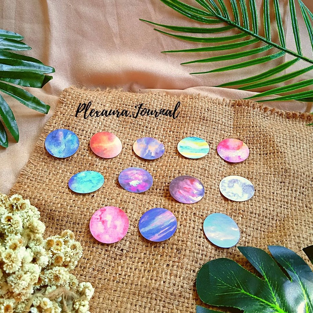 

Sticker mini varian “Galaxy” Scrapbook bujo bogor
