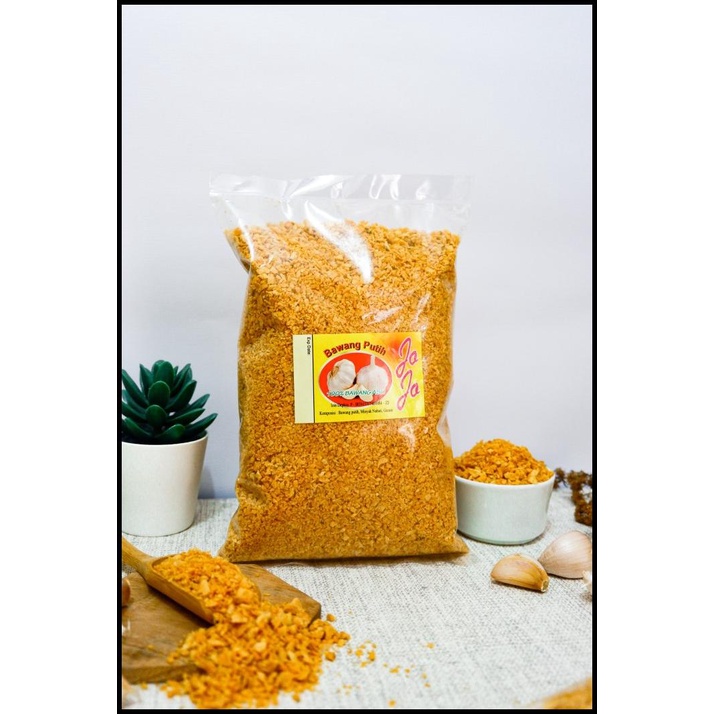 

Bawang putih goreng Jojo Cincang 500 Gr First hand