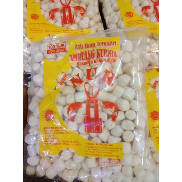 Jual Snack Amplang Ikan Tenggiri Asli Nur Khas Kalimantan Barat Uk