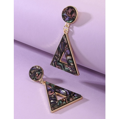 LRC Anting Tusuk Fashion Resin Alloy Geometric K45039