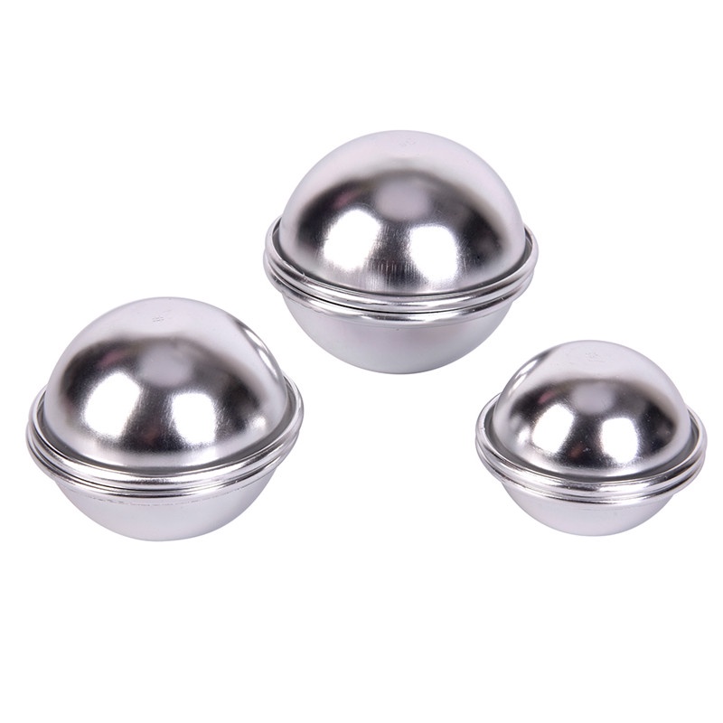 6pcs / set 3pcs Cetakan Bath Bomb Bahan Aluminum Alloy