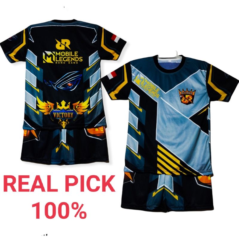 SETELAN BAJU JERSEY GAMING FF ANAK ANAK, SETELAN BAJU JERSEY GAMING ML ANAK ANAK