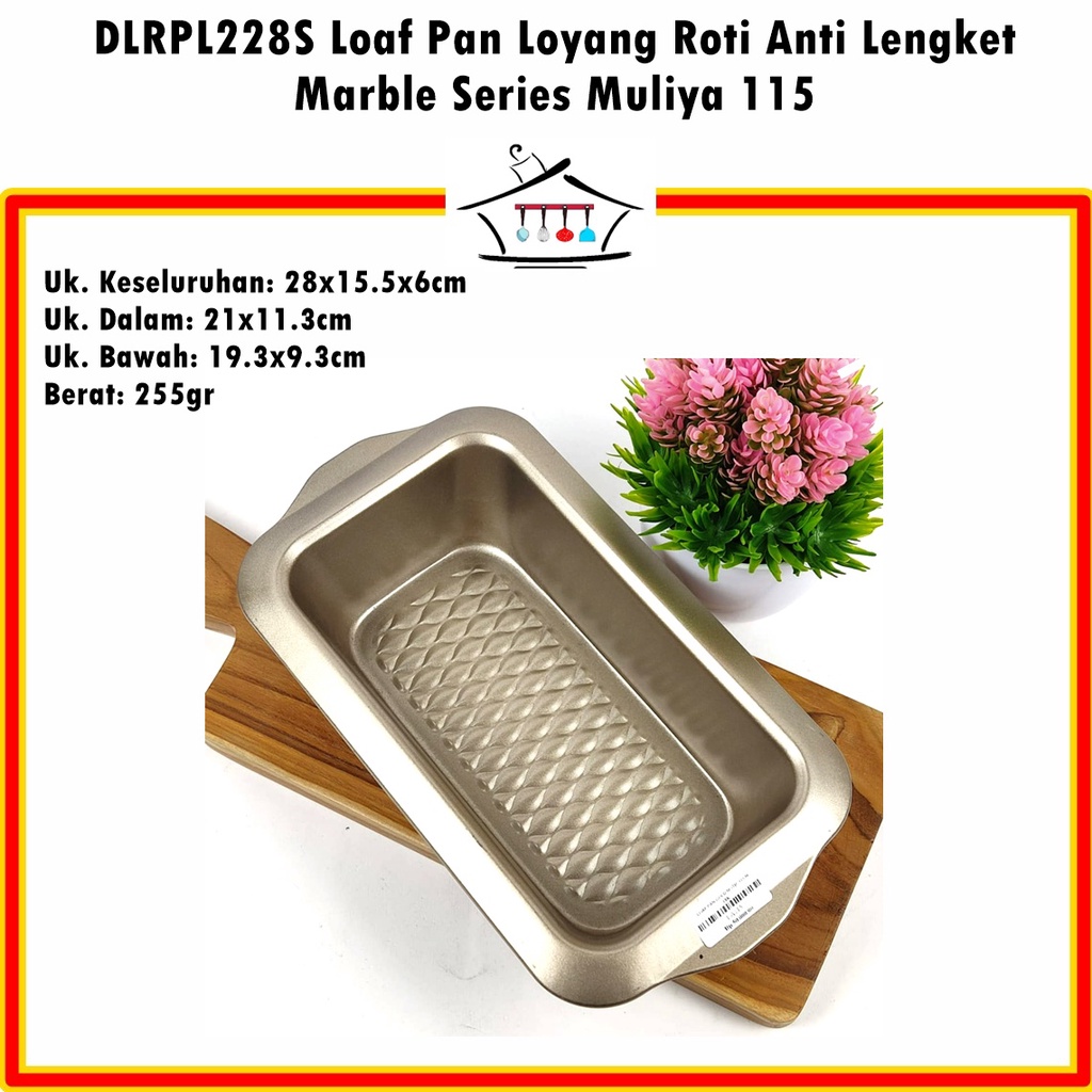 DPRL228S Loaf Pan/Loyang Roti Anti Lengket Marble Muliya 115