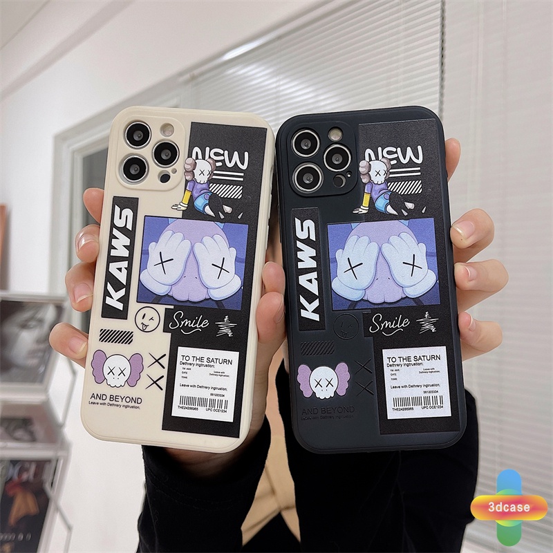 Soft Case Tpu Motif Kaws Untuk Infinix Hot 10s 10 Play Hot 10 10t 10i S4 9 Pro 11 Plus Hot 9 11 Play 11 11S NFC Infinix Smart 4 5 Pro 3 Plus Infinix Note 8 10 Tencno Spark 5 PRO A54 A15 A9 A5 Couple Straight Cube Soft Phone Case