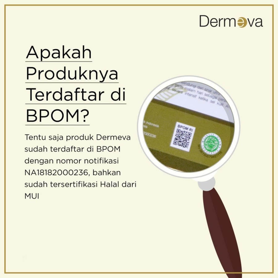 DERMEVA ANTI AGING CREAM ORIGINAL BPOM