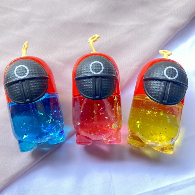 Slime Squid Game Mainan Anak Slime Bening Glitter Warna Warni