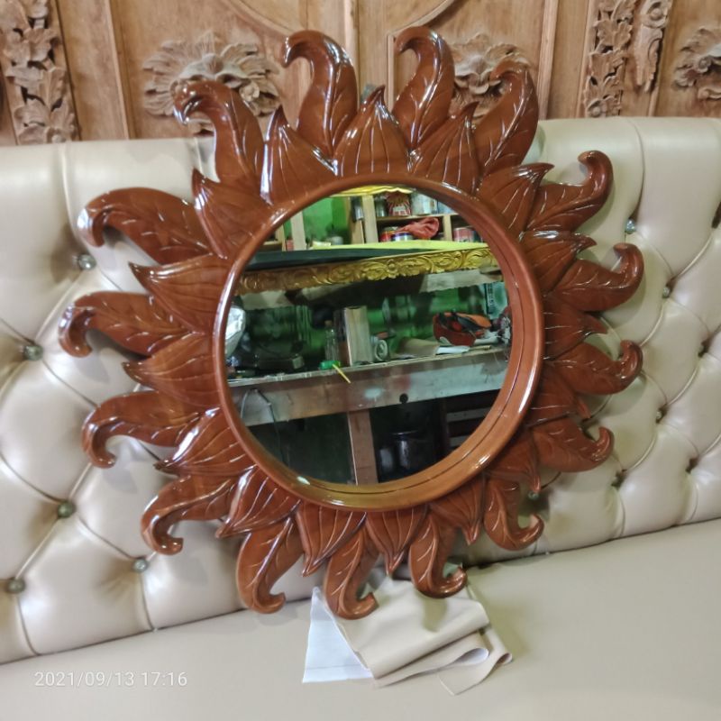 PIGURA KACA FRAME KACA CERMIN UKIRAN HIASAN DINDING