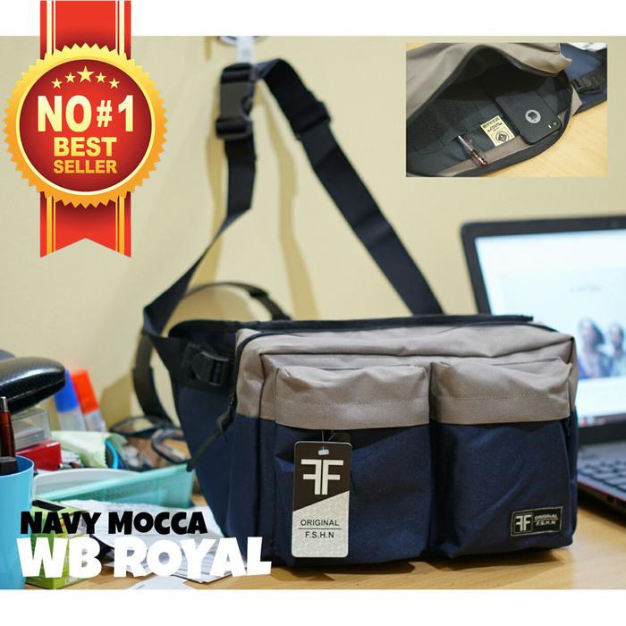 Tas Selempang Pria Kanvas Distro Original / Waist Bag Pria