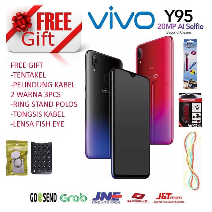 Terbaru Vivo Y95 4/32 - RAM 4GB ROM 32GB GARANSI RESMI VIVO INDONESIA