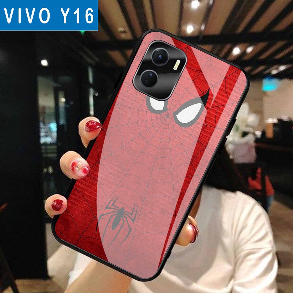 (S20) Case  Glass VIVO Y16 - casing Terbaru handphone - VIVO Y16  - pelindung handphone - VIVO Y16