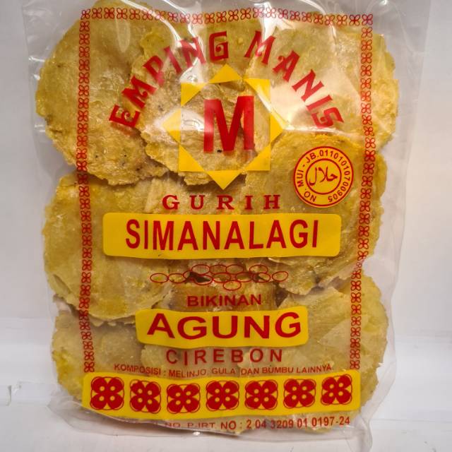 

Emping Mentah Manis Gurih Berat - 200 Gram Oleh Oleh Khas Cirebon