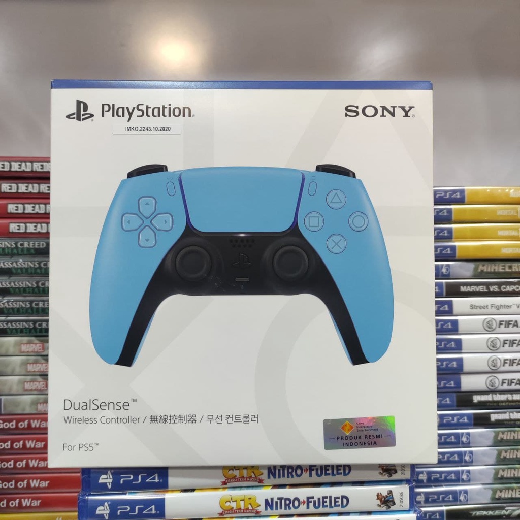 Stick PS5 Stik PS5 DualSense Wireless Controller Starlight Blue Biru