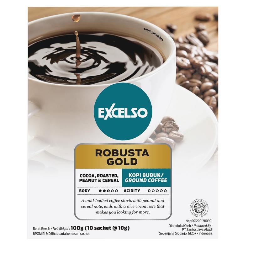

RE⚡TOCK! [ORIGINAL] Excelso Kopi Single Serving Robusta Gold - Folding Box (10 Sch x 10gr) produck terlaris