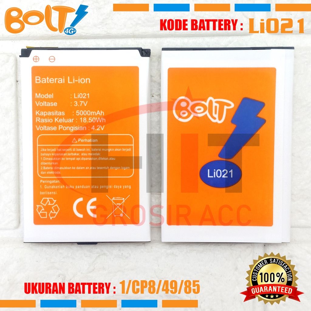 Baterai Battery Double Power Bolt Orion 4G Li021 / MV1/ Movimax