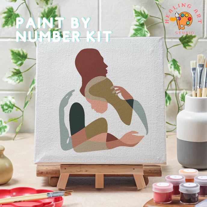

Paint by number lukisan faceart wajah ver 1 canvas 20x20 cm