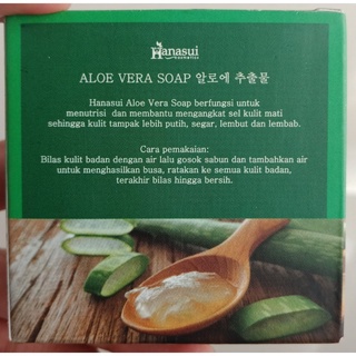 Takarai Sabun Aloevera Ekstrak Lidah Buaya 92% Memutihkan Kulit dalam 2 Minggu -  60gram BPOM 100% Original Hanasui