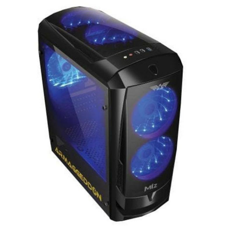 Casing PC Gaming Armageddon M1z Mico ATX Usb 3.0 -Black