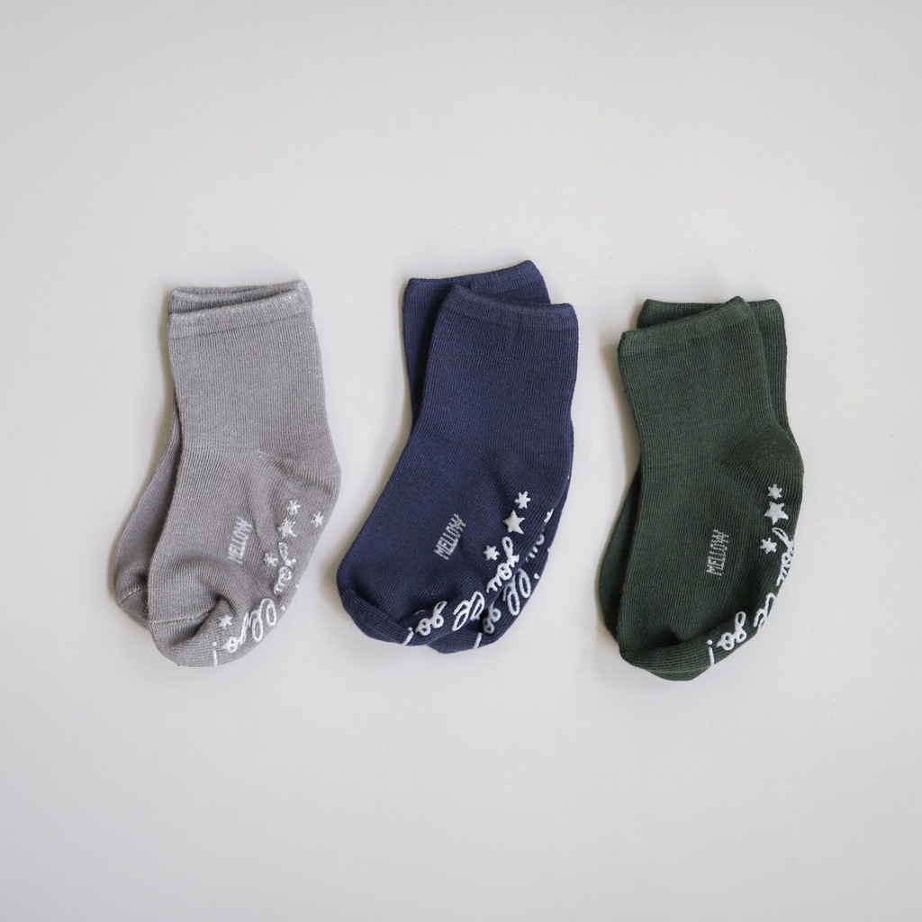 Mellow Bamboo Cotton Socks - Kaos Kaki Anak Bayi Baby Shoes Accessories Aksesoris Balita Kaus