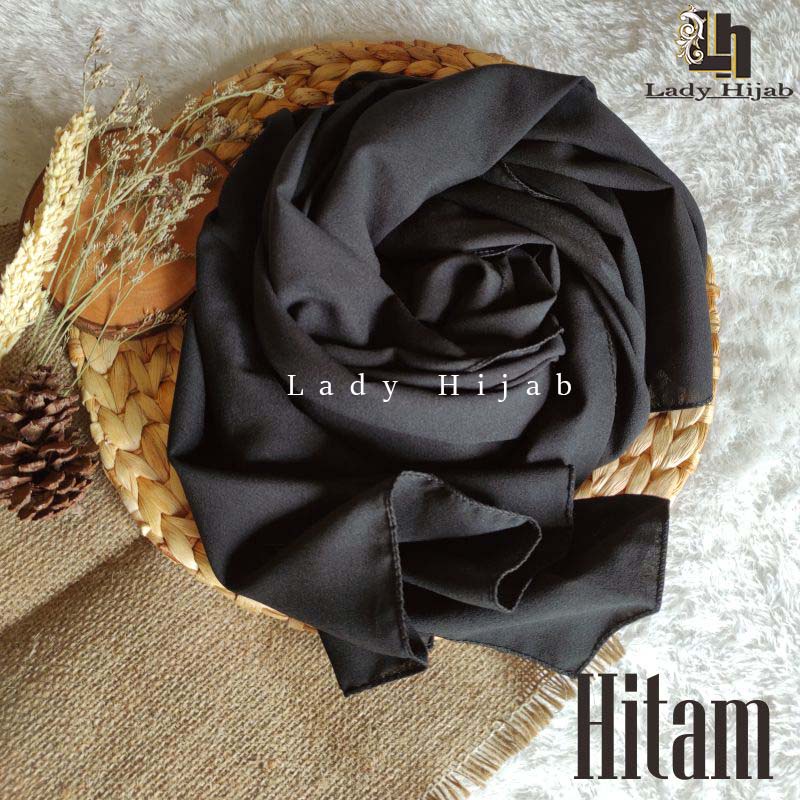 Pashmina Diamond Sabyan 175 x 75 Lebih Panjang Pashmina Diamond 175 x 75 HIJAB PASMINA MALAYSYE-HITAM