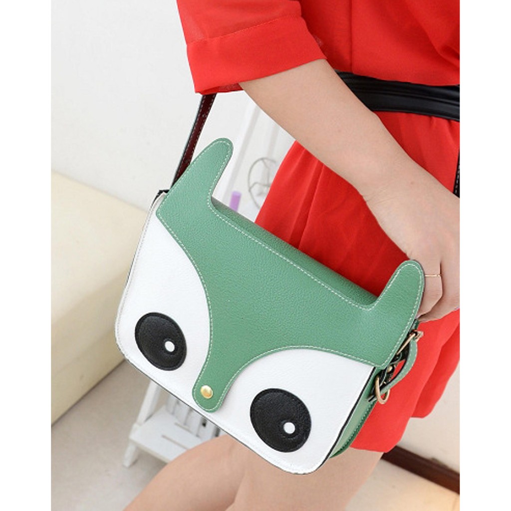 tas muka rubah lucu / cute naughty little fox head shoulder bag (3i3) BTA018