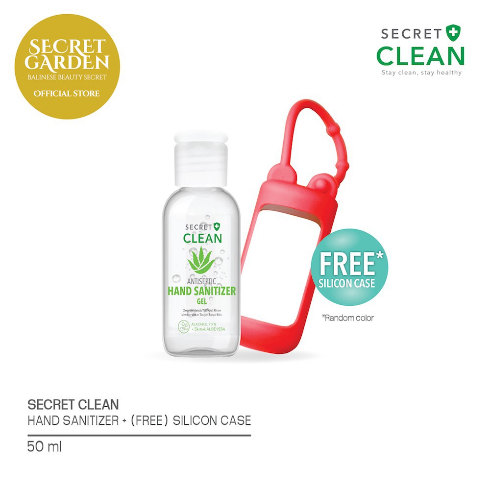 SECRET CLEAN Hand Sanitizer + Silicone Case