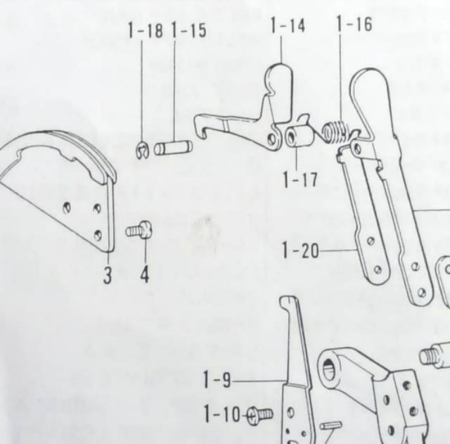 Tension Pulley Claw Mesin Lobang Kancing Brother LH4-B814 141628001