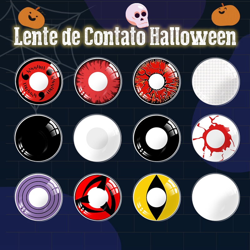 ✓{COD} Softlens cosplay manga anime Naruto halloween Lensa Kontak DIA 14.5MM