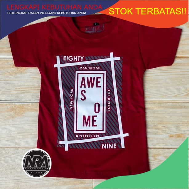 RAMADHAN SALE PROMO TERMURAH / NRA Kaos Anak / Kaos Distro Anak / Baju Anak Laki Laki / Baju Kaos An