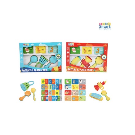 Bebe Smart Rattles &amp; Flash Card Set