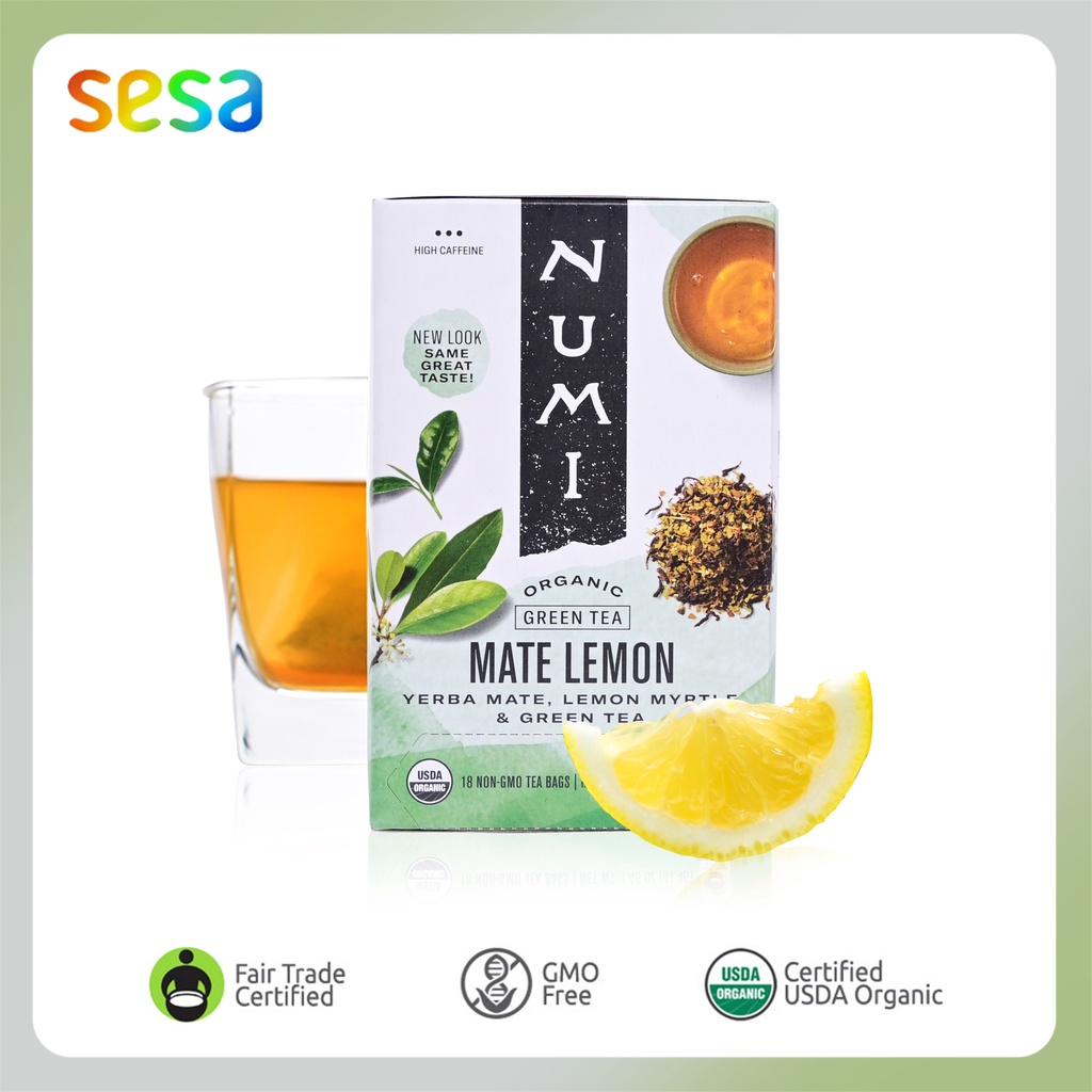 

NUMI Tea Organic Mate Lemon 41.4gr - Teh Organik Minuman Sehat Segar