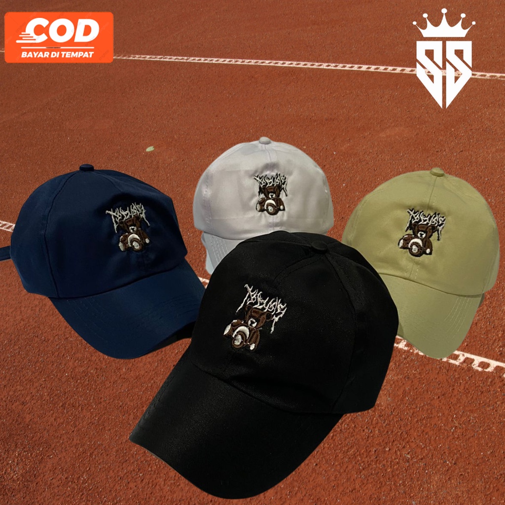Topi Baseball Pria Wanita Dewasa Bordir Bear Topi PoloCaps Murah Premium